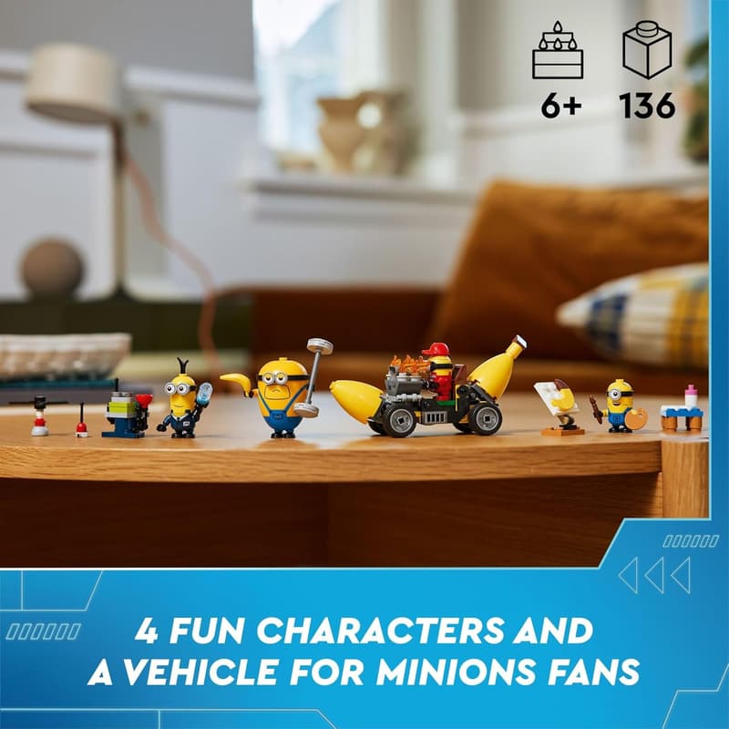 Despicable Me Minions Banana Car Toy for Kids Age 6+