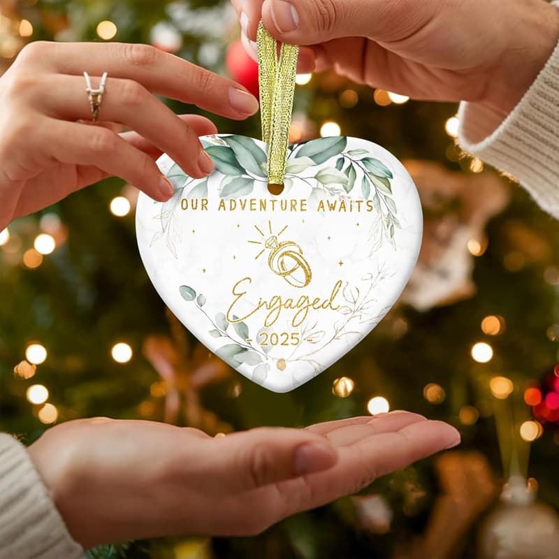 Engagement Gifts 2025: Gossby Ceramic Heart Ornament