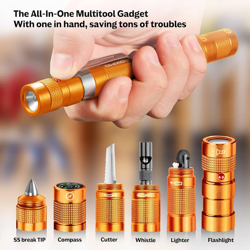 5-in-1 Tactical Multi-Tool for Camping - Cool Birthday Gift