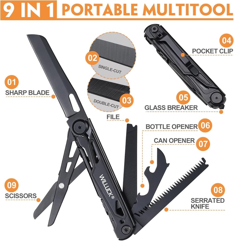 Portable Multitool Pocket Knife - Perfect Christmas Gift for Men