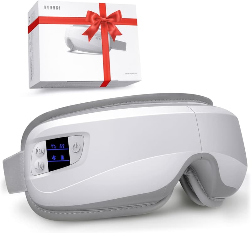 Heated Bluetooth Eye Massager for Sleep & Headache Relief