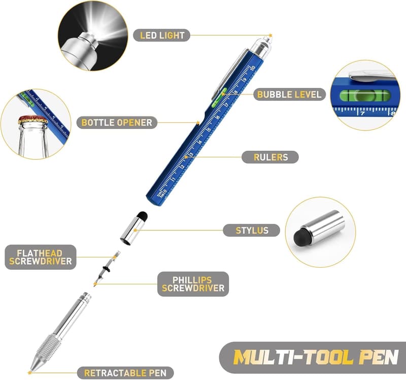 Father's Day 9-in-1 Multitool Pen - Unique Gift for Dads
