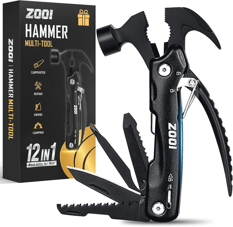Father's Day 12-in-1 Hammer Multitool for Dad and Grandpa