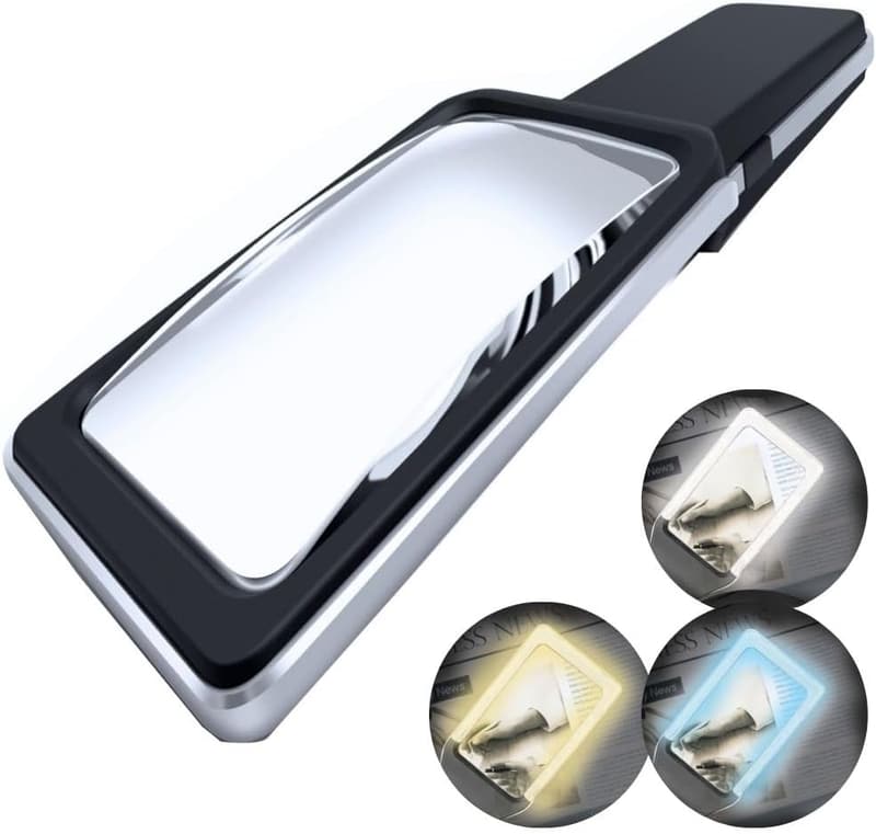 6X Magnifying Glass with Light for Seniors & Low Vision