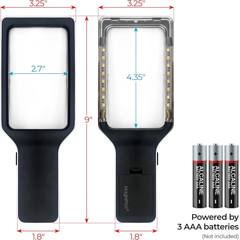 6X Magnifying Glass with Light for Seniors & Low Vision