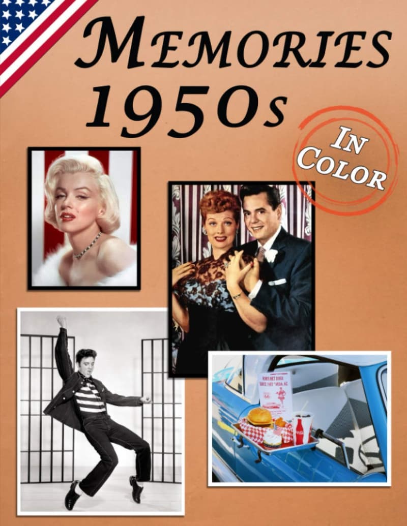 Memory Lane: 1950s Large Print Picture Book for Seniors with Dementia