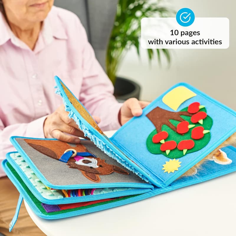 Fidget Blanket for Seniors with Dementia and Alzheimer's