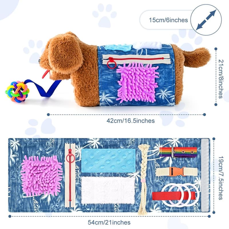 Fidget Blanket and Muff for Dementia Care - Senior Activity Gift