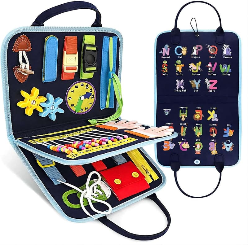 Dementia Therapy Fidget Blanket for Seniors