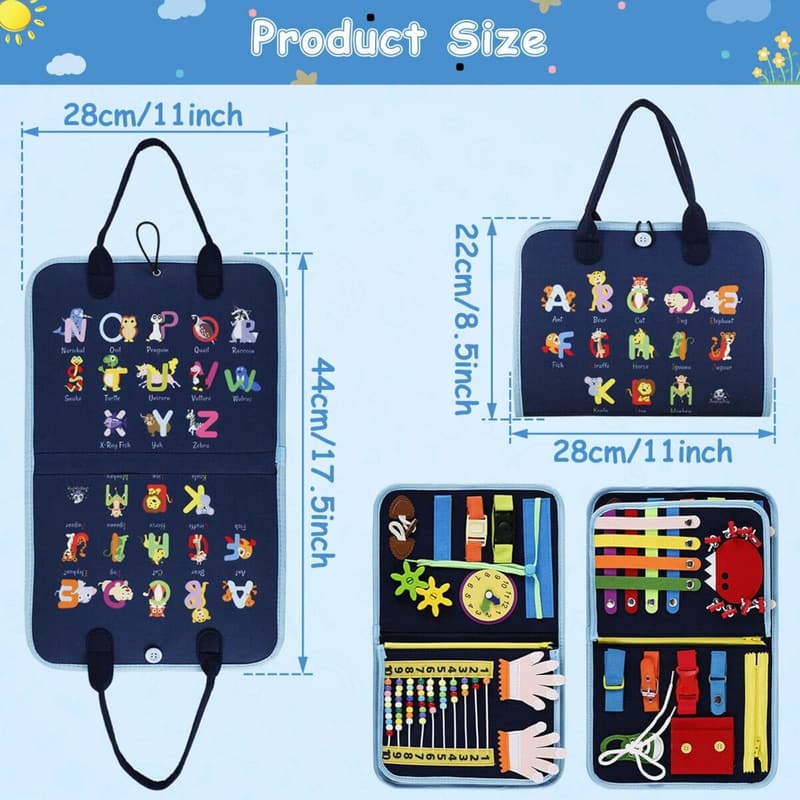 Dementia Therapy Fidget Blanket for Seniors