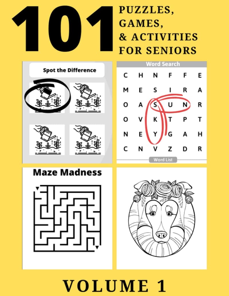 Large Print Activities for Seniors with Memory Loss
