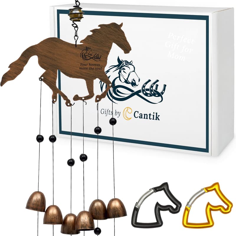 Horse Gifts Wind Chime - Unique Outdoor Decor for Women