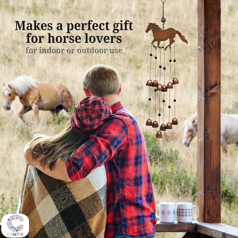 Horse Gifts Wind Chime - Unique Outdoor Decor for Women