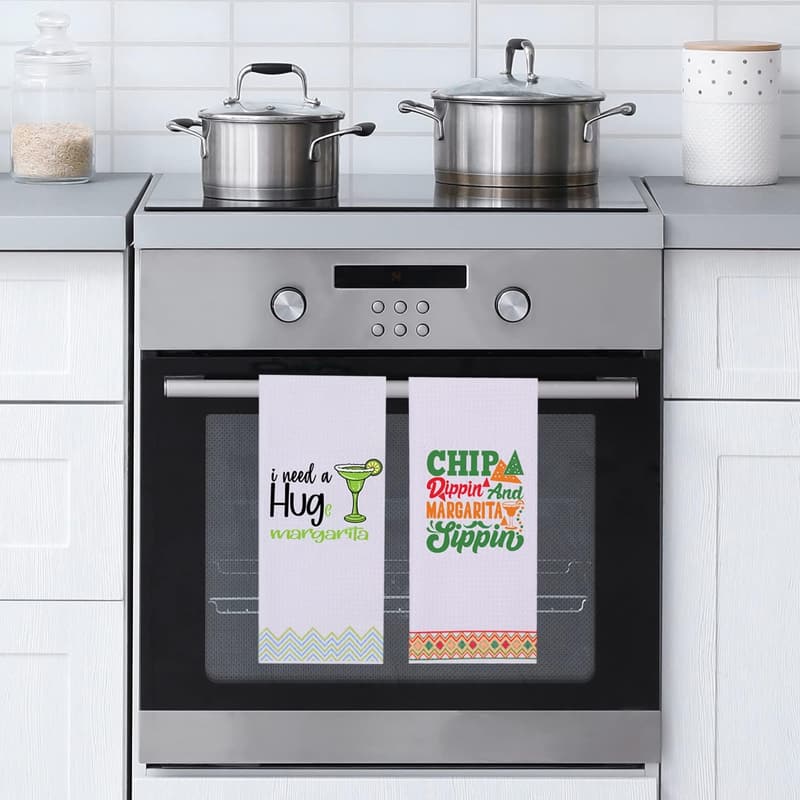 Margarita Kitchen Towels for Taco Lovers - Fun Housewarming Gift
