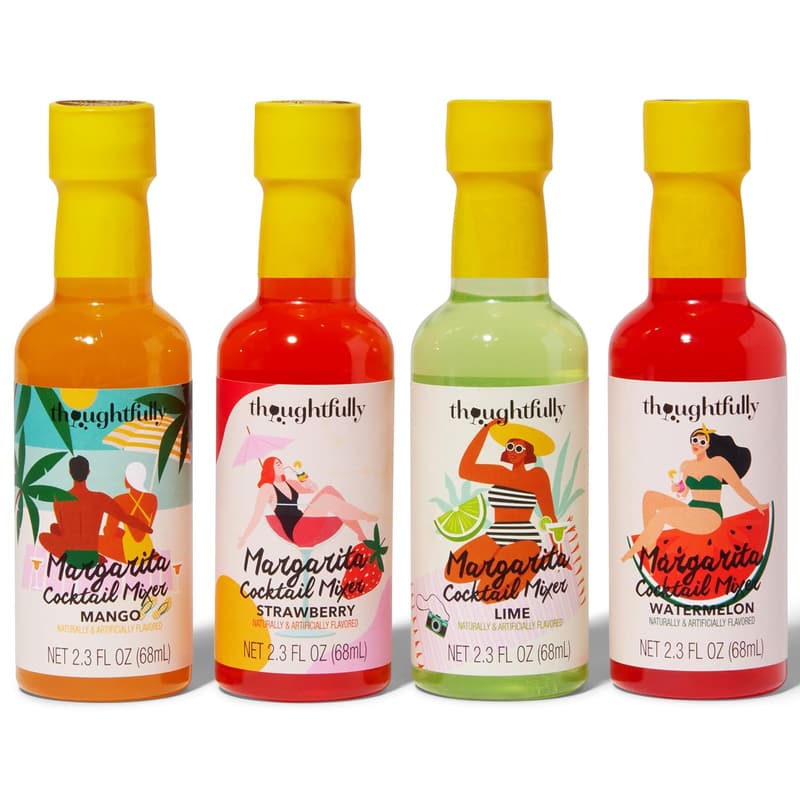 Margarita Mixer Gift Set – 4 Flavors with Rimming Salt