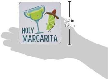 Margarita Coaster Set with Box Holder - 4 Pieces, 4 Inches