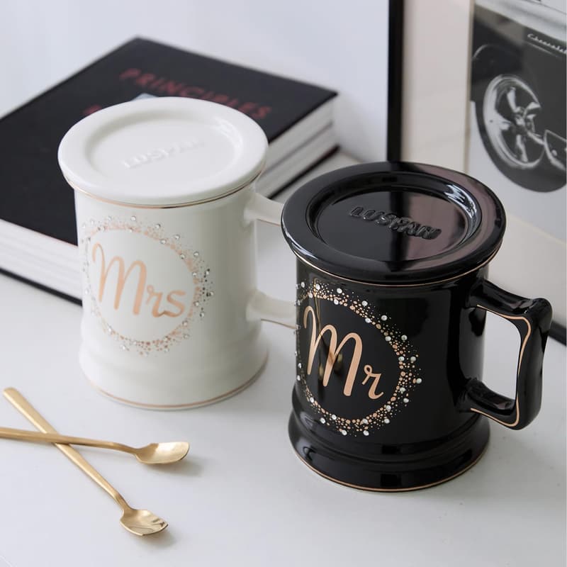 Mr. and Mrs. Coffee Mug Set for Couples