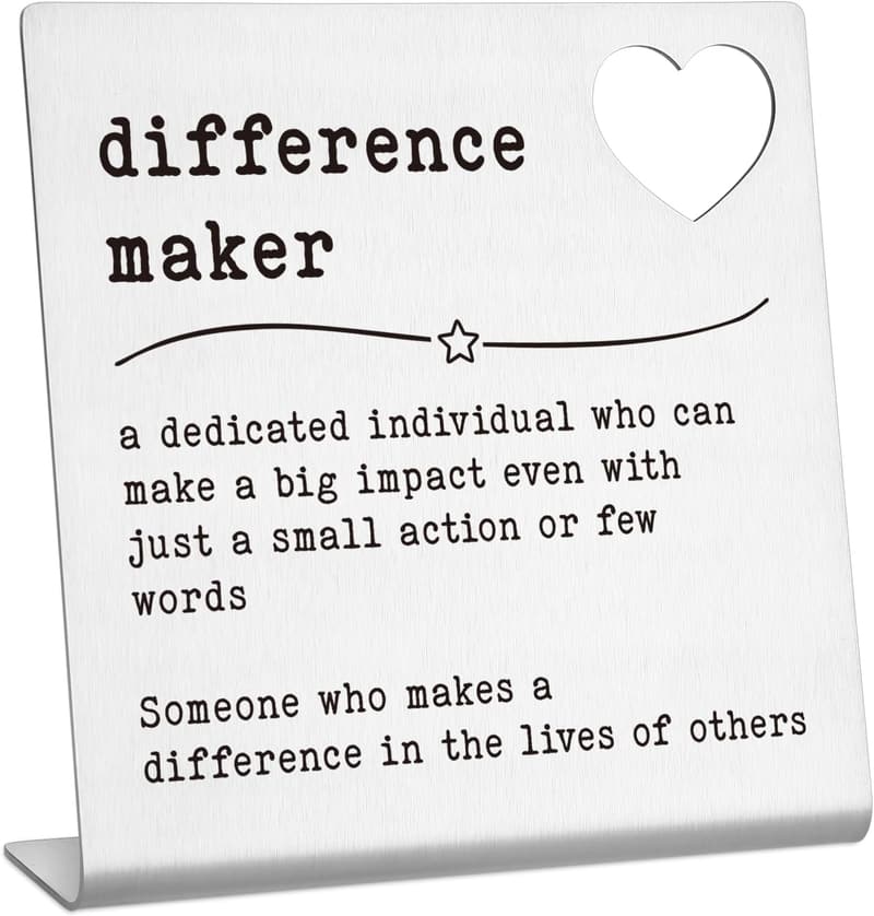 Inspirational Office Desk Sign for Coworkers and Bosses