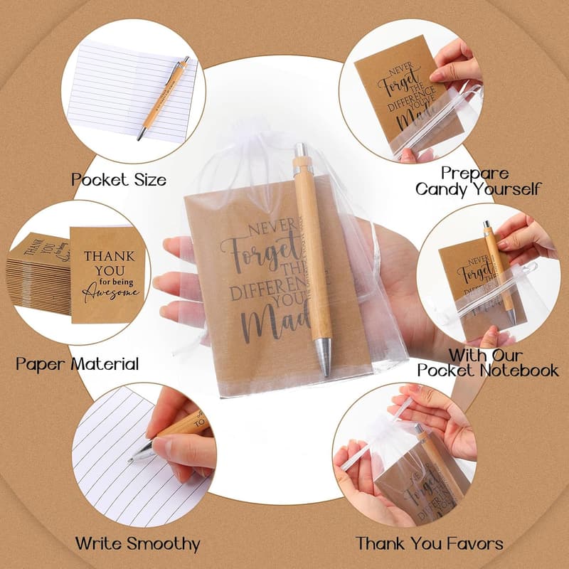 Father's Day Bamboo Pen and Notebook Gift Set