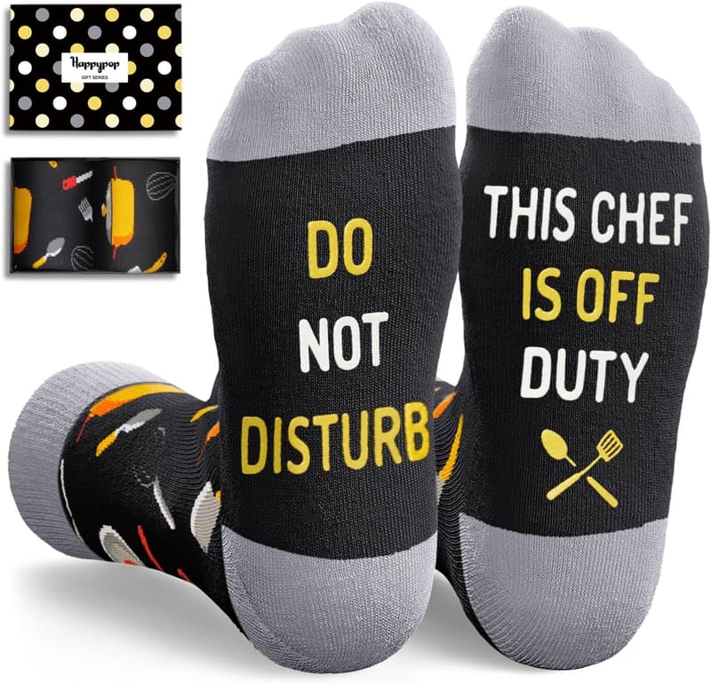 Geek Chef Socks for Men & Women - Bus Driver, Police, Fireman