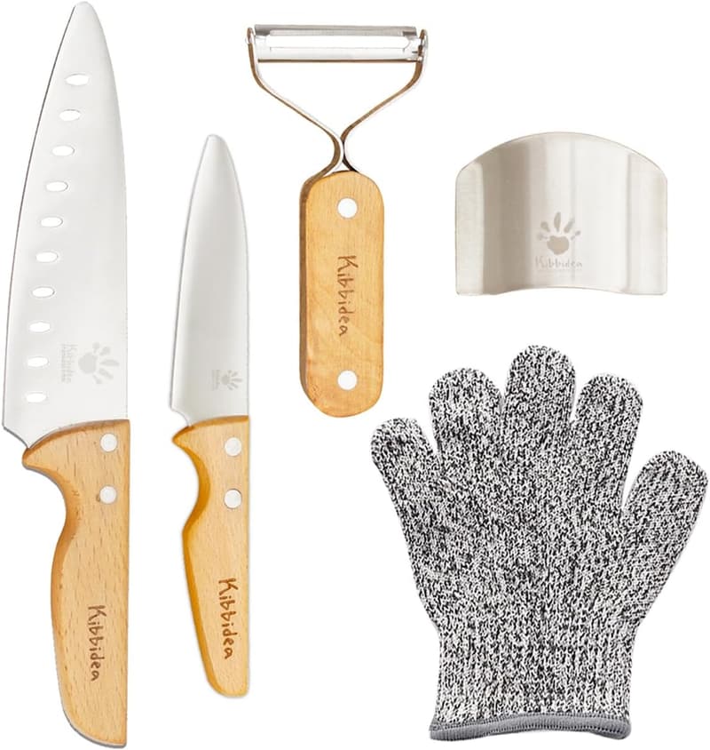 Child-Friendly Stainless Steel Knife Set for Age 8-12