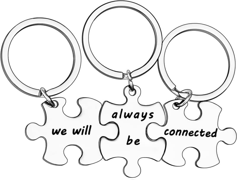 Friendship Keychain Set for 3 -