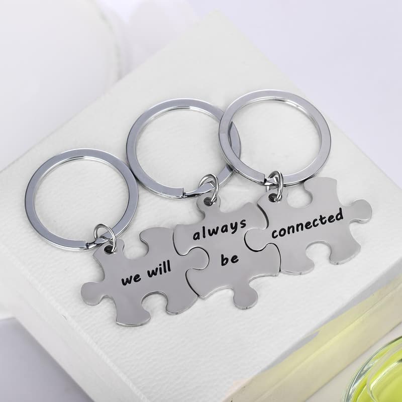 Friendship Keychain Set for 3 - 
