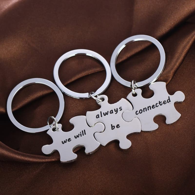 Friendship Keychain Set for 3 - 
