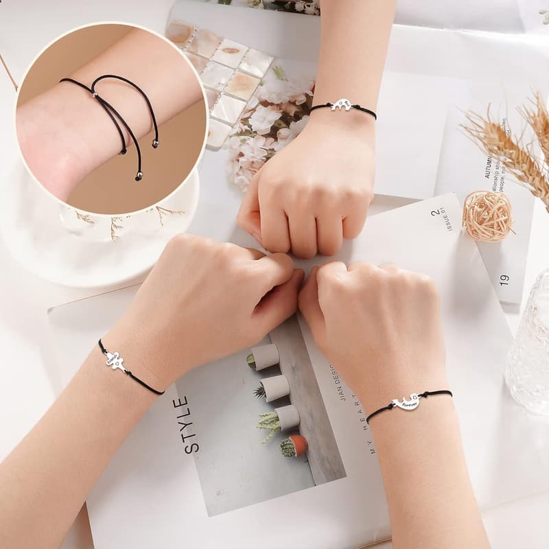 Matching Heart Bracelets for Best Friends and Sisters