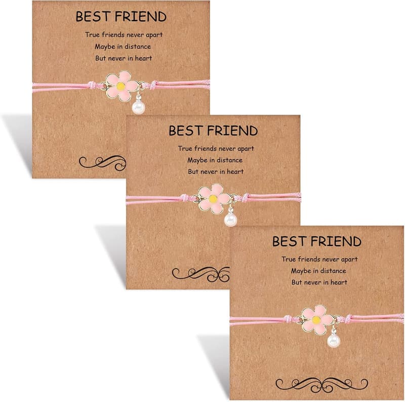 Matching Heart Bracelets Set for Women - Birthday Gift for Friends