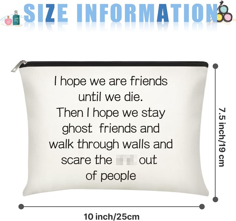 Friendship Makeup Bags Set for Women - Perfect Gift for Any Occasion
