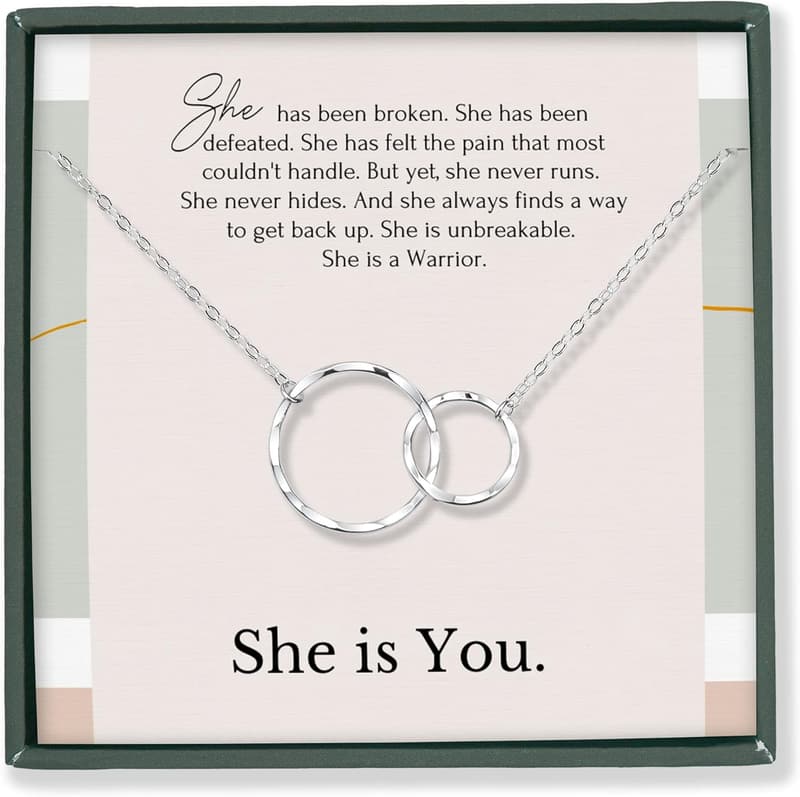 Inspirational Necklace for Women - 14k Gold Plated Silver