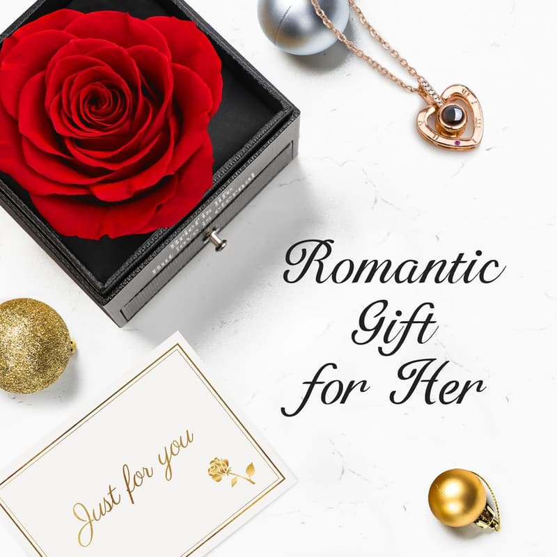 Eternal Preserved Rose with 