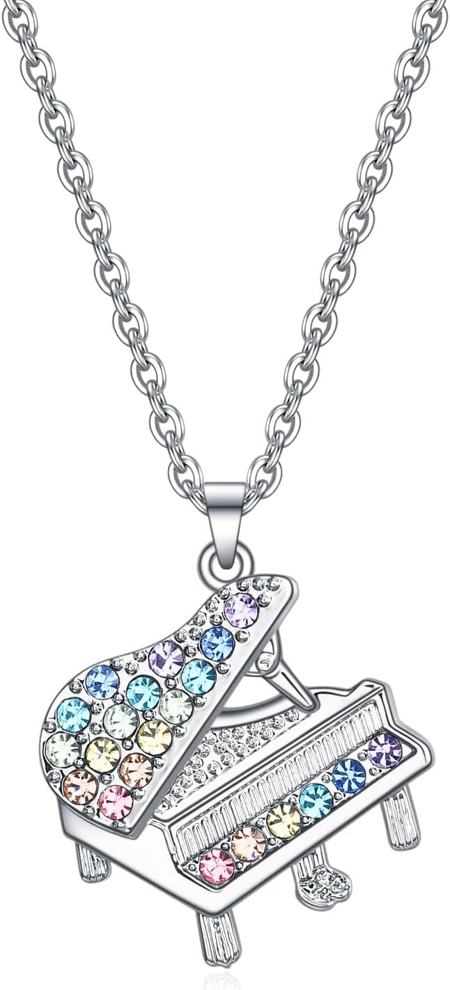 Music Lover Necklace for Women & Girls - Instrument Pendant Jewelry