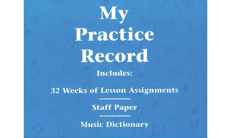 Piano Practice Journal & Assignment Log for Students