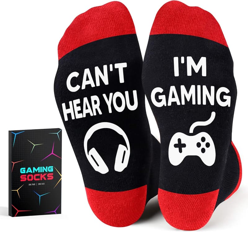 Gaming Novelty Socks for Men & Boys - Perfect Stocking Stuffers