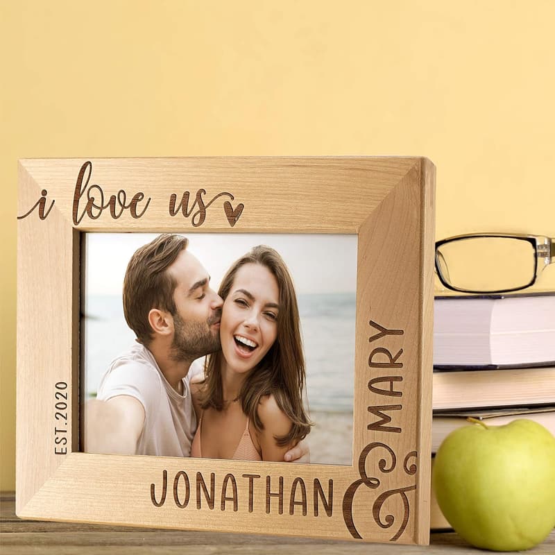 Personalized Love Picture Frame for Couples - 5x7 Custom