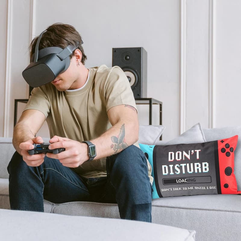 Easter Gamer Gift Set: Socks & Throw Pillow Covers for Teens
