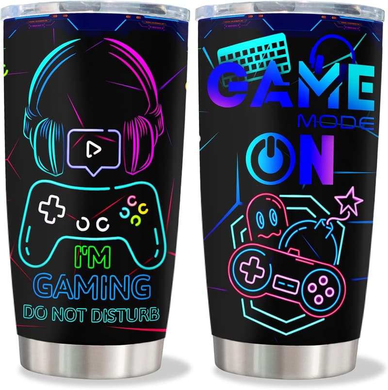 Cool Gamer Stainless Steel Tumbler - 20oz Birthday Gift