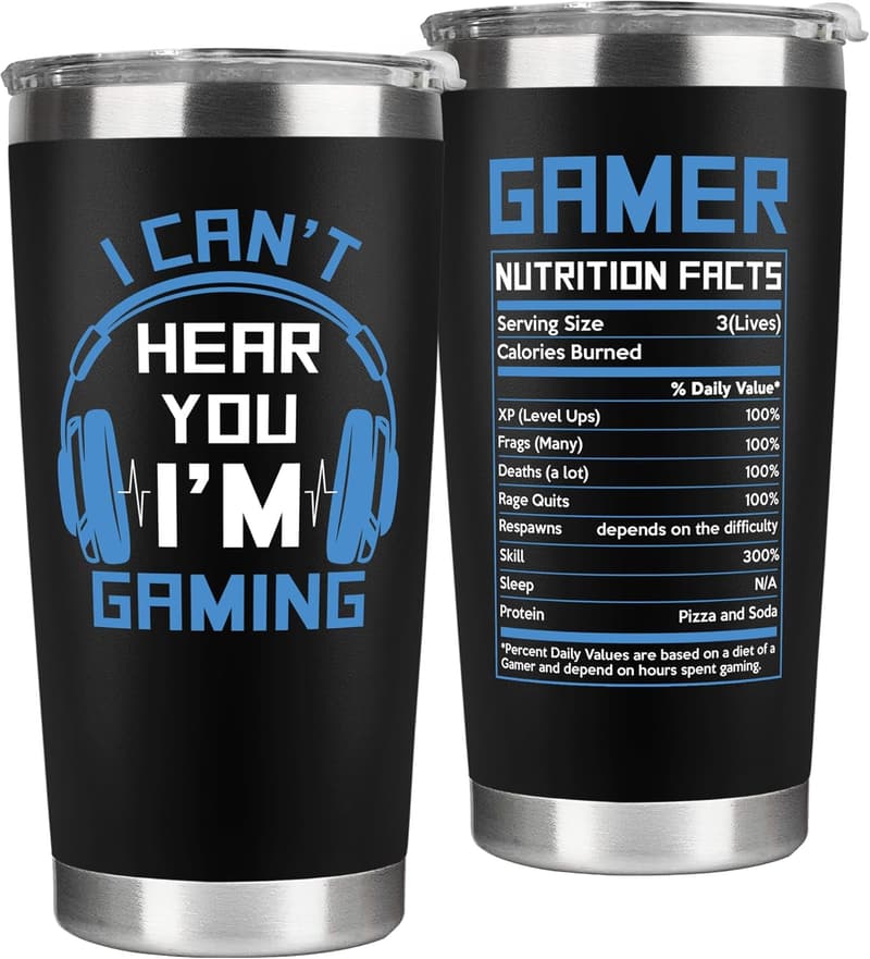 Father's Day Gaming Tumbler – 20 oz Stainless Steel Gift
