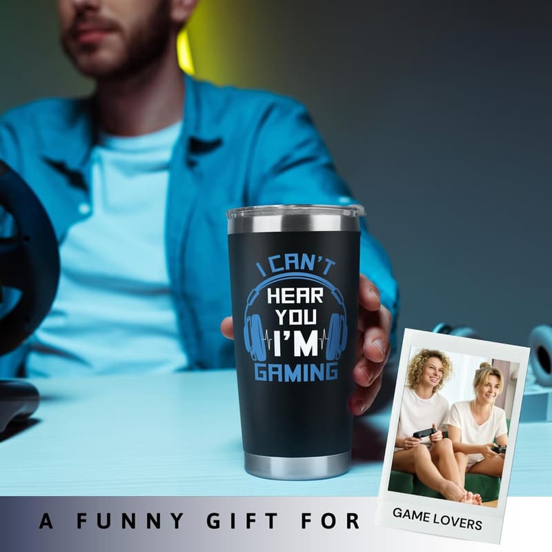 Father's Day Gaming Tumbler – 20 oz Stainless Steel Gift