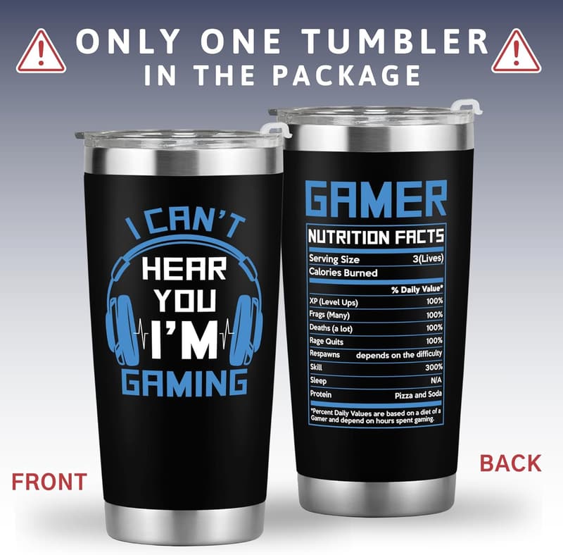 Father's Day Gaming Tumbler – 20 oz Stainless Steel Gift
