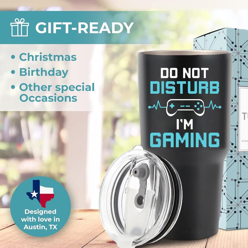 30oz Gaming Tumbler – Fun Gift for Gamers