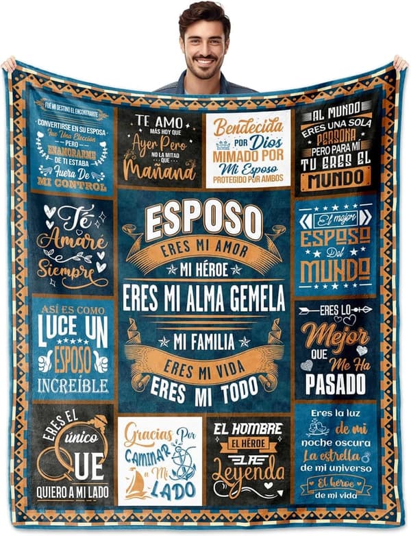 Anniversary Blanket for Husband - 60