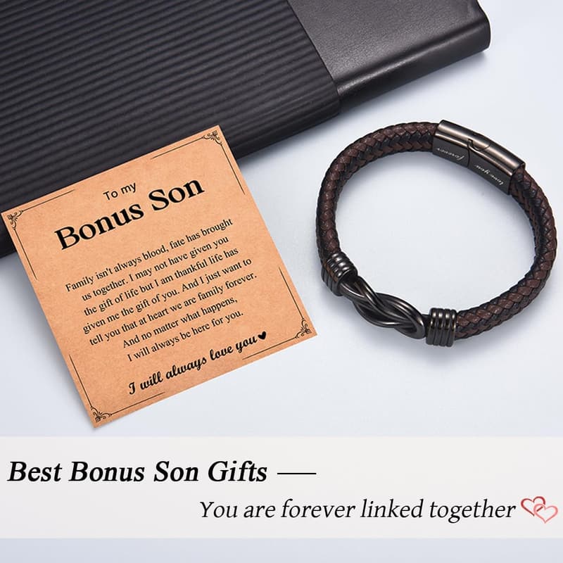 Braided Leather Bracelet for New Dads - Perfect Gift for Men
