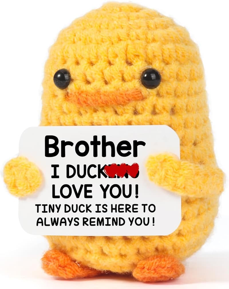 Funny Birthday Gift for Brother - Handmade Crochet Duck