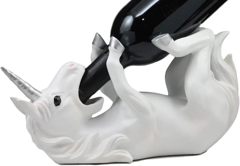 Mystical Unicorn Wine Holder Figurine for Kitchen Decor