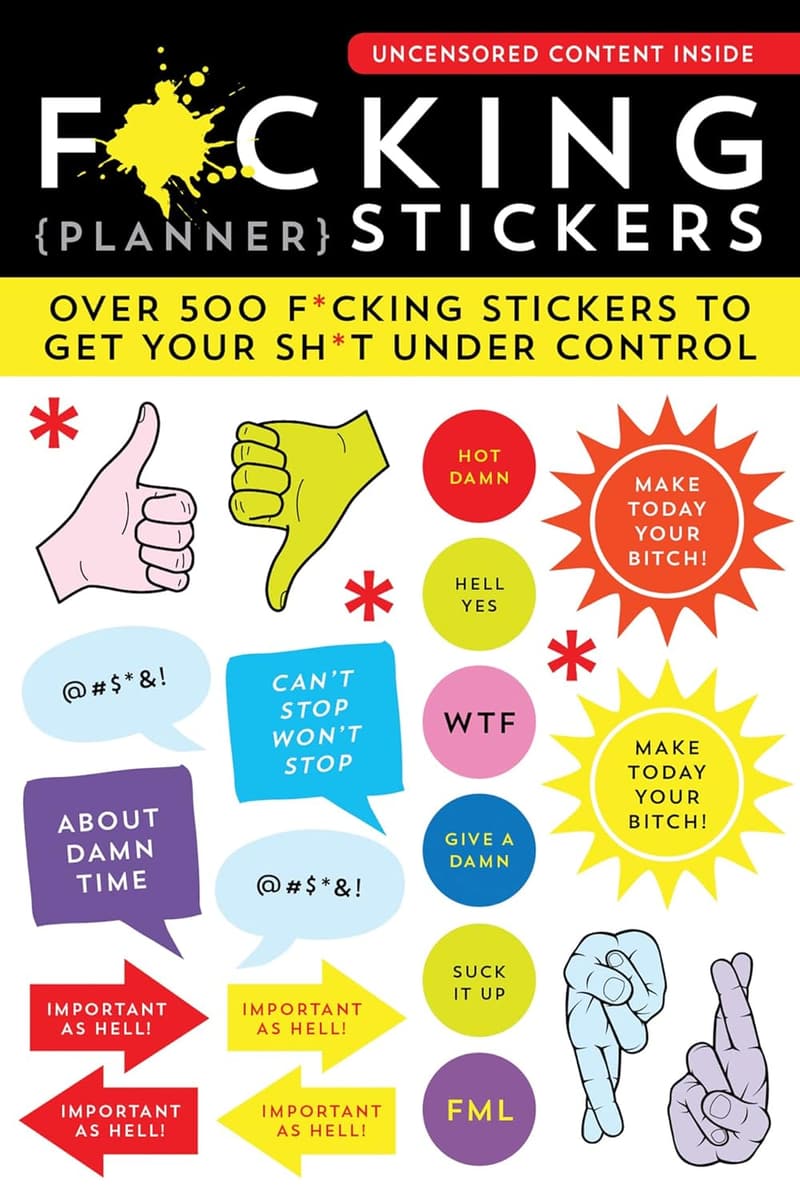 Funny Planner Stickers: 500+ Adult Stickers for Journals