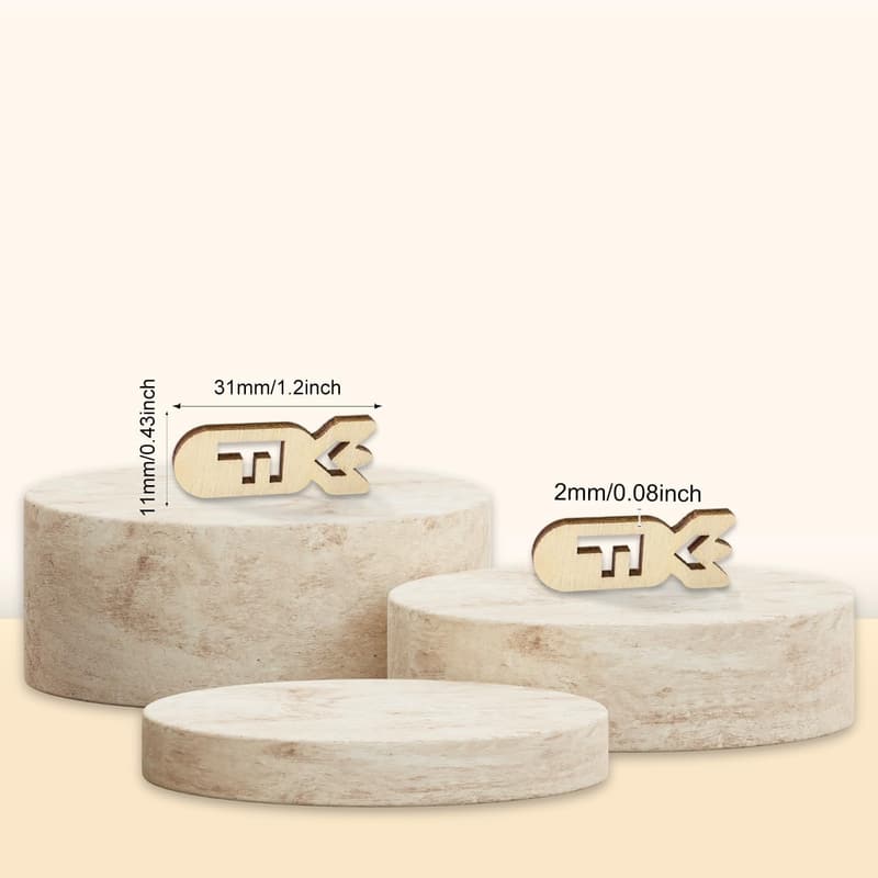 Valentine's Day Wooden F-Bomb Gag Gift Set - 200PCS Stress Relief