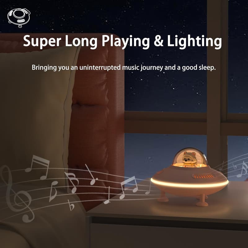 Pink Bluetooth Speaker with Night Light - Ideal Birthday Gift for Teens